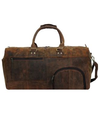 Leather Messenger Bag - School Laptop Briefcase for Men - Personalized Gift