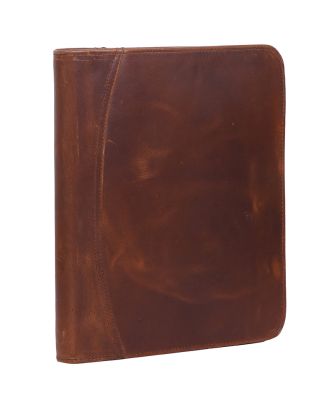The Archive Brown Leather Portfolio