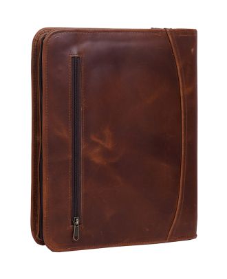 The Archive Brown Leather Portfolio