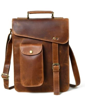 Leather Shoulder Crossbody Travel Messenger Everyday Bag