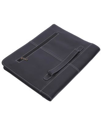 The Ledger - Black Leather Portfolio